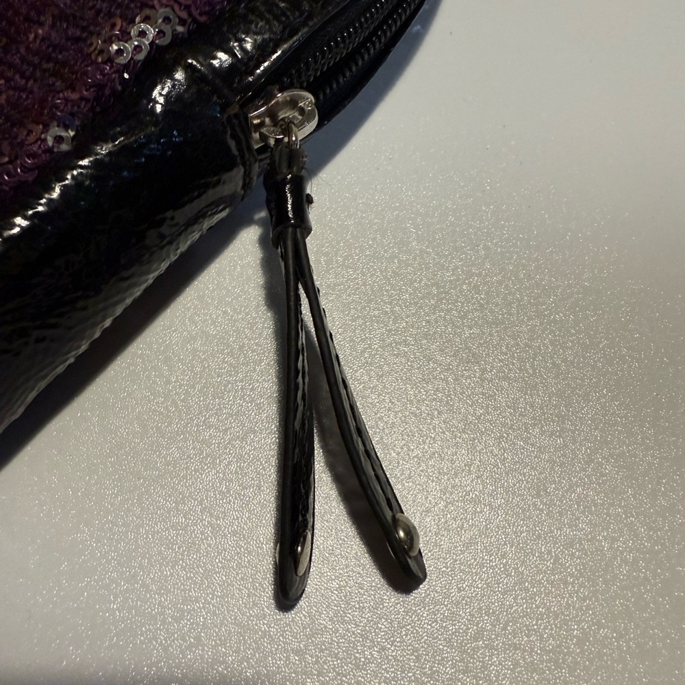 Nine West Laptop Bag Pink and Silver Glitter with Zipper Closure - Picture 10 of 10
